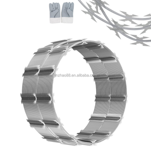 Factory Direct Sale JINZHAO Brand 0.8mm-<strong>1.5mm</strong> <strong>Thick</strong> Galvanized Steel <strong>Wire</strong> Barbed <strong>Razor</strong> Mesh Model <strong>RAZOR</strong> <strong>WIRE</strong> - Product Image 2