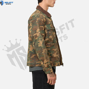 Made Pakistan <b>Men's</b> <b>Camo</b> Hunting Winter <b>Jacket</b> Breathable Eco-Friendly Windproof Lightweight Casual Wear Front Logo Ripstop - Product Image 5