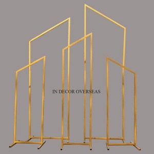 ดูสง่างามเกรดสูงชุบทองคุณภาพดีเยี่ยมลวดโลหะทำจากนักออกแบบที่ไม่ซ้ำกันเครื่องประดับตกแต่งงานแต่งงาน harlow Stand - Product Image 3