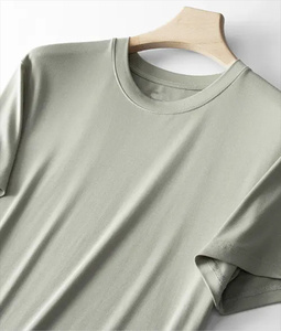 Summer 95% Bamboo 5% Spandex Blank Men's Cooling T-Shirt Custom Plain Men Bamboo Fiber T shirt2025 - Product Image 5