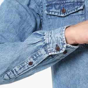 Camisas de Mezclilla para Hombre, Cuello Redondo, Estilo Clásico, Producto Más Demandado, Nueva Llegada, Ropa de Verano, Suministro Directo de Fábrica - Product Image 6