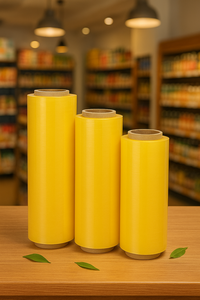 Emballage alimentaire PVC Film étirable de qualité alimentaire 10mic 1500m Jumbo Roll - Product Image 4