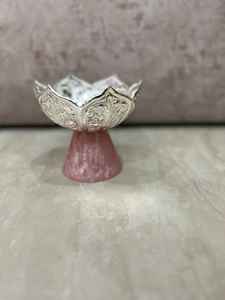 Cuencos Clásicos para Cocina, Hogar, Hotel, Restaurante, Frutas, Cuenco Redondo de Metal Plateado y Resina Hecho a Mano, Suministros para Hoteles - Product Image 5