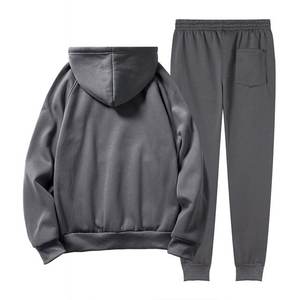 \ Ensembles de survêtements d'hiver pour hommes, sweat à capuche à manches longues doublé en polaire thermique et ensemble de jogging à jambe large - Product Image 4