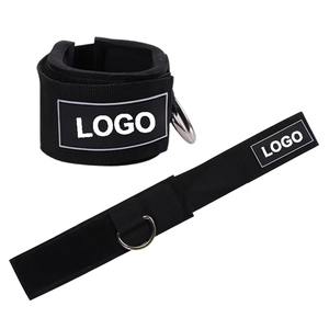Wholesale OEM Neoprene Padded Ankle Straps for Cable <b>Machine</b> Adjustable Ankle Cuffs Reinforced 3 D Ring for Leg <b>Glute</b> - Product Image 1