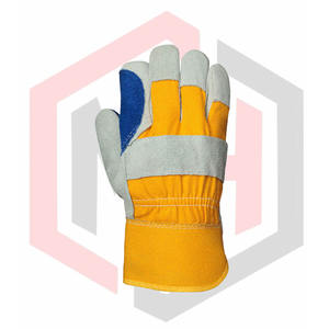Gants de travail en cuir de protection Résistance à la chaleur Résistant à la déchirure Caractéristiques respirantes Longueur personnalisable pour le jardinage Agriculture - Product Image 2