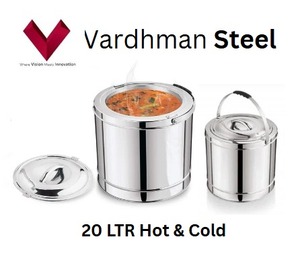 หม้ออุ่นอาหารทำจากเหล็กสแตนเลสขนาดใหญ่สำหรับ20LTR 2025สินค้าขายดีหม้อปรุงอาหารทำจากโลหะคุณภาพสูงสำหรับซุป - Product Image 5