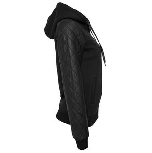 Sudadera con capucha y manga de cuero, venta al por mayor, OEM, personalizado, de alta calidad, sudaderas de invierno, informal, gran oferta, gimnasio al aire libre, chaquetas de motorista, Sudadera con capucha - Product Image 5