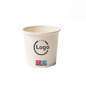 Gobelets en papier jetables 200 ml - Double paroi, imperméables, biodégradables, en papier enduit - Product Image 2
