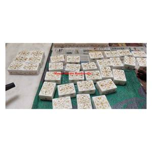 กล่องหินอ่อนฝังลายมุกดีไซน์ชั้นนำงานแบบโค้งสำหรับบรรจุเครื่องประดับ - Product Image 1