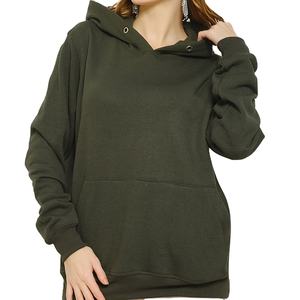 Sweat à capuche streetwear d'hiver pour femme, délavé à l'acide et au sel, 100% coton, polaire technique, design frontal personnalisé, unique - Product Image 1