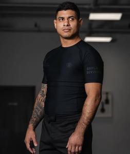 เสื้อแรชการ์ดพิมพ์ลายดิจิทัลแบบแห้งเร็วสำหรับผู้ใหญ่พิมพ์โลโก้แบบระเหิดแบบแห้งเร็ว - Product Image 1