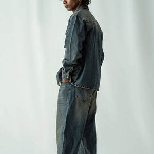 เสื้อยีนส์สำหรับผู้ชายเสื้อยีนส์พิมพ์ลาย - Product Image 2