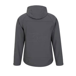 Veste Softshell pour homme personnalisée pour la saison d'hiver légère et respirante à capuche, col montant, style rue haute, état neuf - Product Image 3