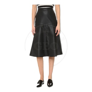 Jupes en cuir de mouton sur mesure pour femmes, fabrication OEM sur mesure - Product Image 1