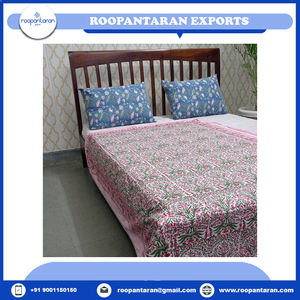 Nouvelle arrivée Couvertures personnalisées indien traditionnel main bloc imprimé doux Voile de coton double taille Dohar à vendre à bas prix - Product Image 2