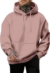 เสื้อฮู้ดผู้ชายแบบเรียบง่ายสำหรับฤดูใบไม้ร่วง ปักลาย พร้อมเชือกผูกปรับได้ ดีไซน์ผ้าฝ้ายเรียบง่ายสำหรับแฟชั่นในชีวิตประจำวัน - Product Image 5