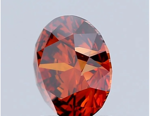พลอยสังเคราะห์ VVS2สำหรับห้องปฏิบัติการ CVD ได้รับการรับรองจาก2.39ct หรูหราสีส้มแฟนซี - Product Image 6