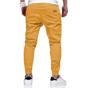 Joggers personnalisés pantalons de survêtement hommes cordon solide décontracté sweat Logo imprimer pantalons surdimensionnés pour hommes téléchargés par robe de sport - Product Image 3