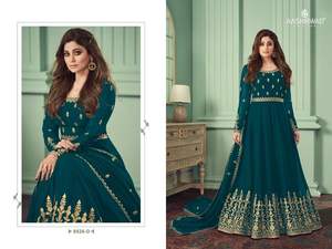 Ropa de boda y fiesta para mujer, postizo pesado de Georgette, trabajo de secuencia bordada, Salwar Kameez con Dupatta, India c, novedad - Product Image 6