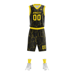 Ensemble de shorts de maillot de basket-ball professionnel Logo personnalisé impression par sublimation tissu respirant antibactérien Durable pour les matchs - Product Image 3