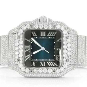 Montres Hip Hop de Luxe en Gros, Montres Mécaniques Personnalisées Hip Hop avec Diamants Moissanite, Style Rappeur, Bijoux Hip Hop - Product Image 1