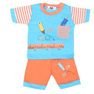 Costume à manches courtes pour garçons 4542 - Bleu - Product Image 4