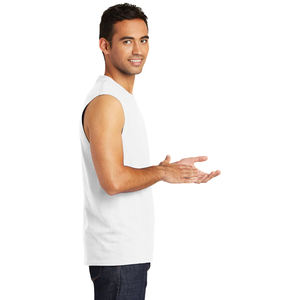 Bella toile confort encolure dégagée Jersey débardeur respirant tricoté coton sonnerie pour hommes prochain niveau Muscle débardeurs - Product Image 6