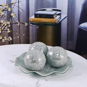 Esfera de vidrio de mosaico hecha a mano estética, diseño creativo, bola decorativa de vidrio para el hogar, adornos de bolas, decoración del hogar para regalo - Product Image 5