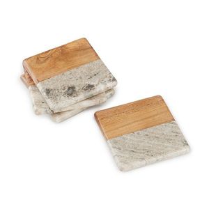 <b>Top</b> Quality <b>Resin</b> Decorative Solid Wood Tea coaster <b>Resin</b> Insulation Pad Custom Coasters Home and Kitchen - Product Image 4