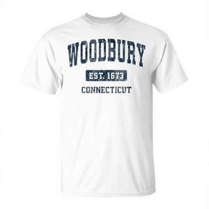 T-shirt promozionale sportiva vintage Woodbury Connecticut CT - Product Image 2