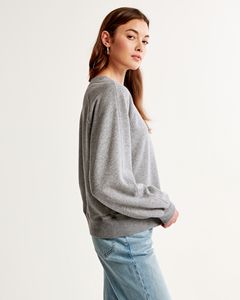 เสื้อสเวตเตอร์แบบสวมหัวของผู้หญิงผ้าฝ้าย100% ดีไซน์แบบเกาหลีมีโลโก้ด้านหน้าแขนยาวสำหรับซักในฤดูหนาวได้ง่าย - Product Image 5