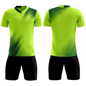 Uniforme de futebol sublimado com design personalizado, conjunto de camisa de futebol mais vendido, serviço OEM, taxa de atacado com preço barato