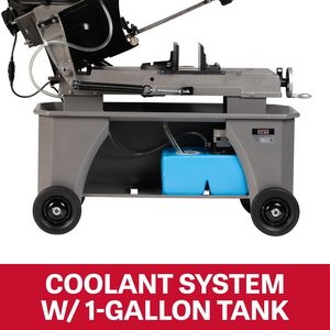 Sierra de cinta horizontal/vertical para cortar metales, original de fábrica, 7 x 12, 3/4 HP, 115/230V, 1 fase, HVBS-712D, con 3 años de garantía - Product Image 3