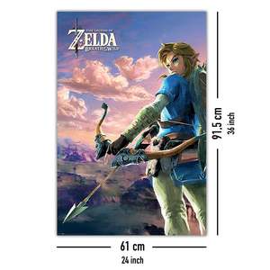 Affiche de style moderne The Legend of Zelda Breath of the Wild imprimée sur papier - Product Image 2