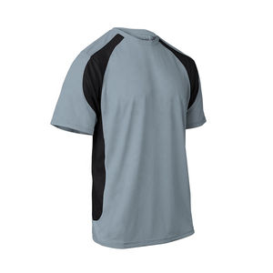 Venta al por mayor hombres de béisbol raglán algodón camiseta transpirable ropa deportiva con mangas cortas y bloque de color camisetas de béisbol - Product Image 1