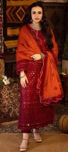 Nuevo Salwar kameez traje diseñador indio paquistaní nuevo diseño superior cuello bordado impreso vestido césped Kurti colección - Product Image 5