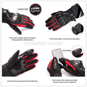 Full-Finger High Quality Sports Racing Motorbike <b>Gloves</b> Waterproof Leather Breathable Touch Screen Technology Customizable - Product Image 4