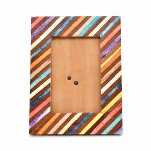 Handmade Multicolor Bone Inlay <b>Wooden</b> <b>Photo</b> <b>Frame</b> Elegant Home Decor Gift Item Artistic Wall Hanging Picture <b>Frame</b> - Product Image 4