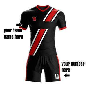 Kits de fútbol de secado rápido transpirables personalizados de alta calidad, juego de uniformes de fútbol por sublimación, kit OEM - Product Image 3
