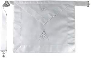 Free Mason 33rd Degree Scottish Rite Regalia 33rd Degree White Wing <b>Apron</b> Collar Hand Embroidered <b>Leather</b> Masonic Regalia - Product Image 3