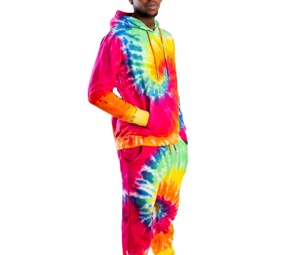 Venta caliente Hombres Tie Dye Chándal Más demandado Antiarrugas Impreso Chaqueta con capucha Diseño Tarifa razonable - Product Image 1