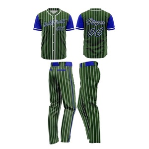 Unisex Softball/Baseball Jersey Uniform Nice Quality Custom Sublimated Youth Button <b>down</b> Sportswear Set Plus Size Included - Product Image 2