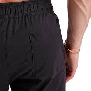 Color negro Ropa deportiva Entrenamiento hombres Ropa Track Jogger Pantalones con bolsillo Venta al por mayor High Street Black Men Jogger Pantalones - Product Image 5