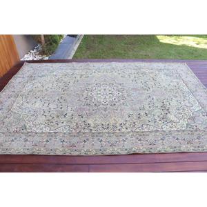 Alfombra Turca Vintage de 6.46x9.8 pies, Alfombra Grande, Alfombra de Lana Azul - Product Image 3