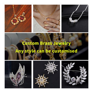 Custom <strong>Jewelry</strong> Manufacturer Design Logo Necklace Earrings Rings Bracelet Silver Brass Stainless Steel <strong>Jewelry</strong> Gold Plated - Product Image 3