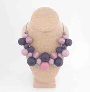 Haute qualité meilleur pour les perles de forme rondes en bois collier en bois gros collier de mode collier en bois bijoux de mode - Product Image 4