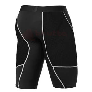 100% matériau respirant fait hommes Compression entraînement accessoires de gymnastique séchage rapide tissu fait hommes Compression Shorts - Product Image 2