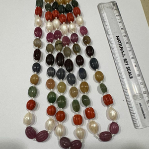 ลูกปัดแกะสลักพลอยมีค่า9เม็ดเม็ดเม็ด navratna - Product Image 1