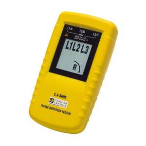 Chauvin Arnoux CA 6608 Probador de rotación de fase electrónico con pantalla y LED - Product Image 3